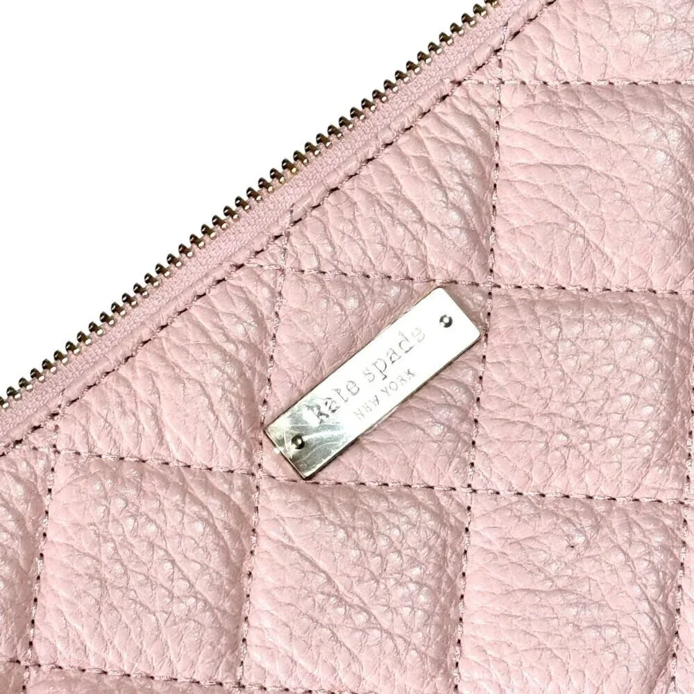 NWT Kate Spade Quilted Leather Shoulder Crossbody Bag Petal Pink Coquette Girly